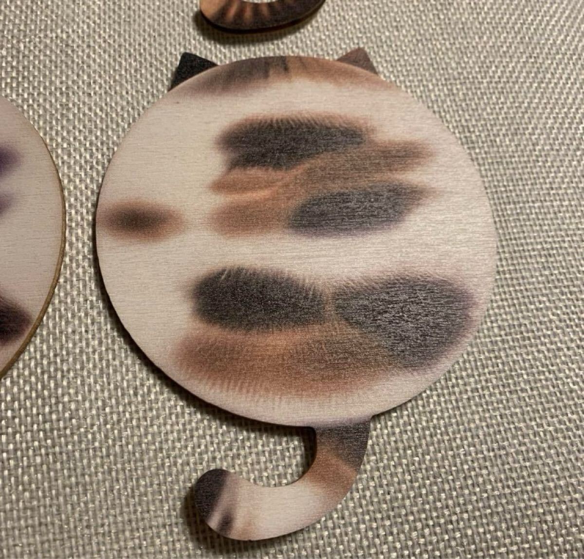 кошка узор. из дерева Coaster 4 шт. комплект a