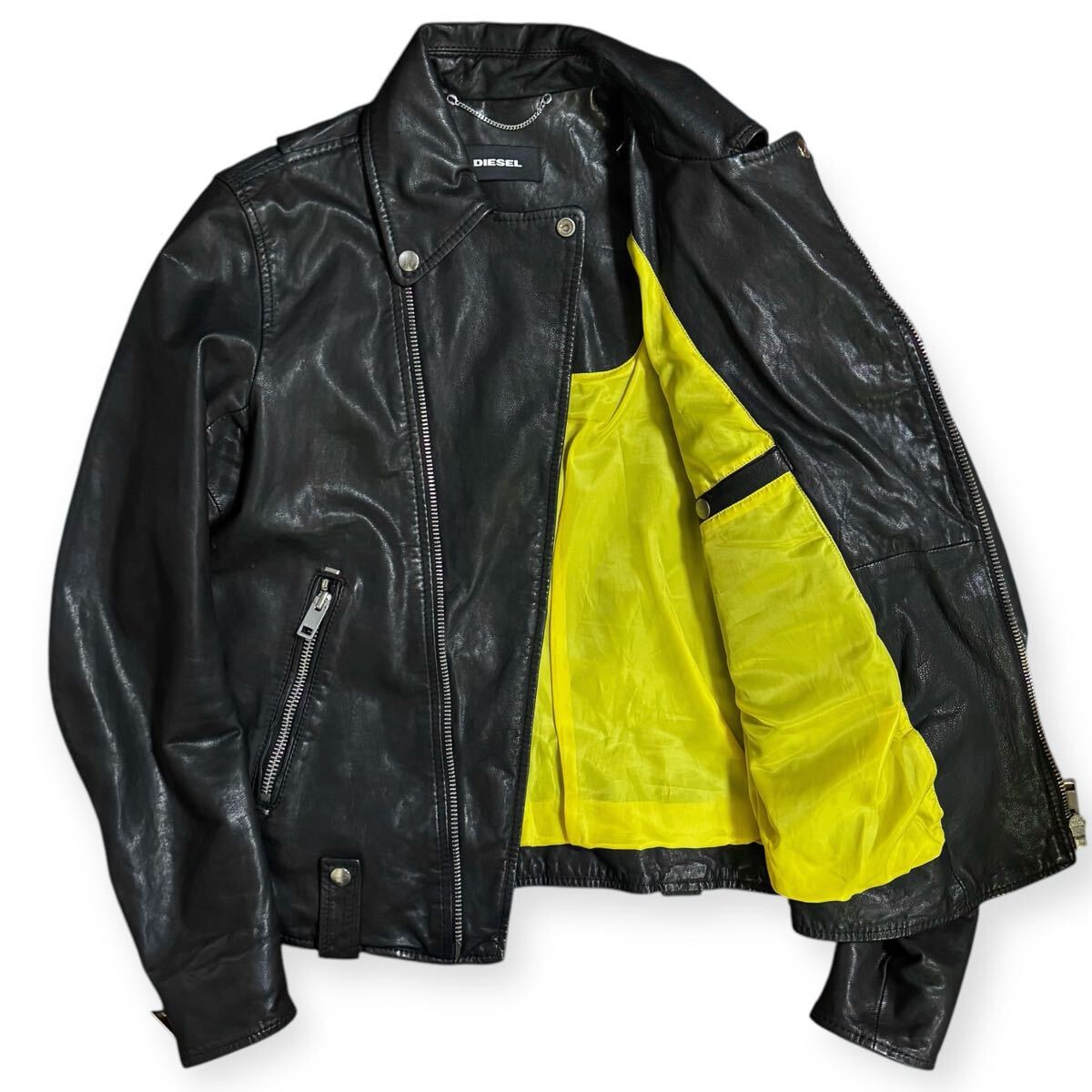 定価11万 DIESEL ディーゼル L-WILLCOX JACKET 羊革 シープ 定価11万 DIESEL ディーゼル L-WILLCOX JACKET 羊革 シープ