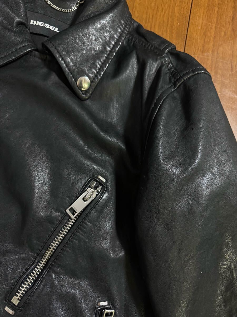 定価11万 DIESEL ディーゼル L-WILLCOX JACKET 羊革 シープ 定価11万 DIESEL ディーゼル L-WILLCOX JACKET 羊革 シープ