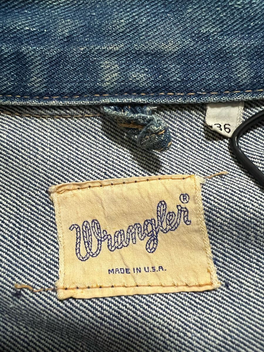60s ヴィンテージ Wrangler 24MJZ デニム ジャケット ラングラー 60s ヴィンテージ Wrangler 24MJZ デニム ジャケット ラングラー