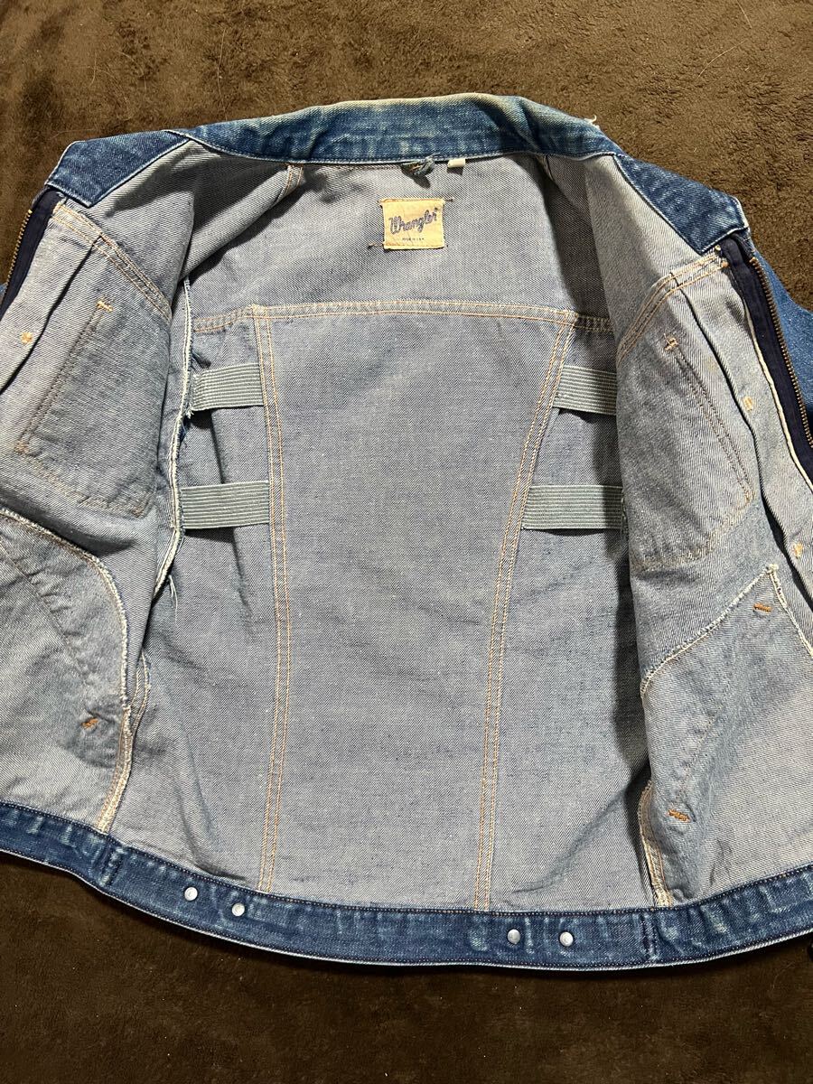 60s ヴィンテージ Wrangler 24MJZ デニム ジャケット ラングラー 60s ヴィンテージ Wrangler 24MJZ デニム ジャケット ラングラー