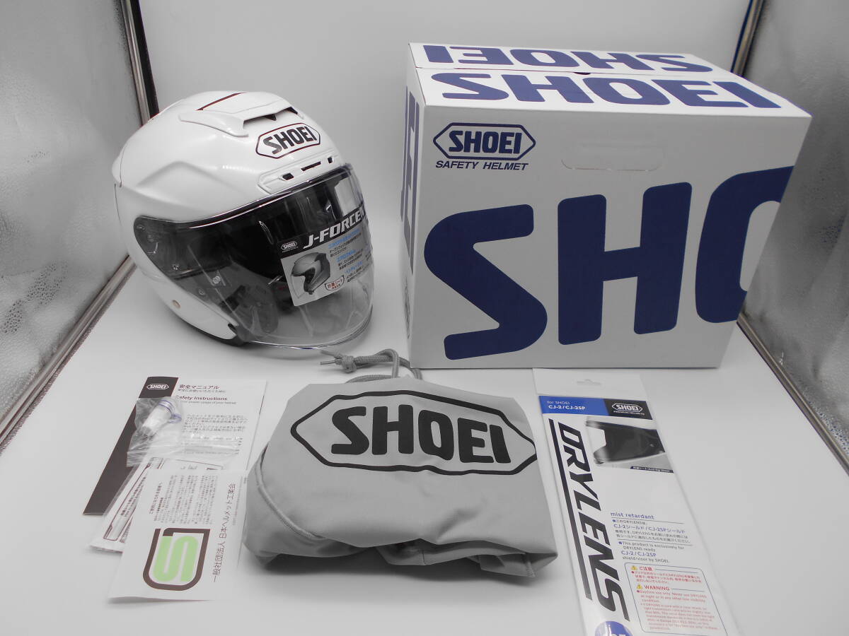 即決価格 SHOEI J-FORCE4 Lサイズ 新品 ルミナスホワイト 59 即決価格 SHOEI J-FORCE4 Lサイズ 新品 ルミナスホワイト 59