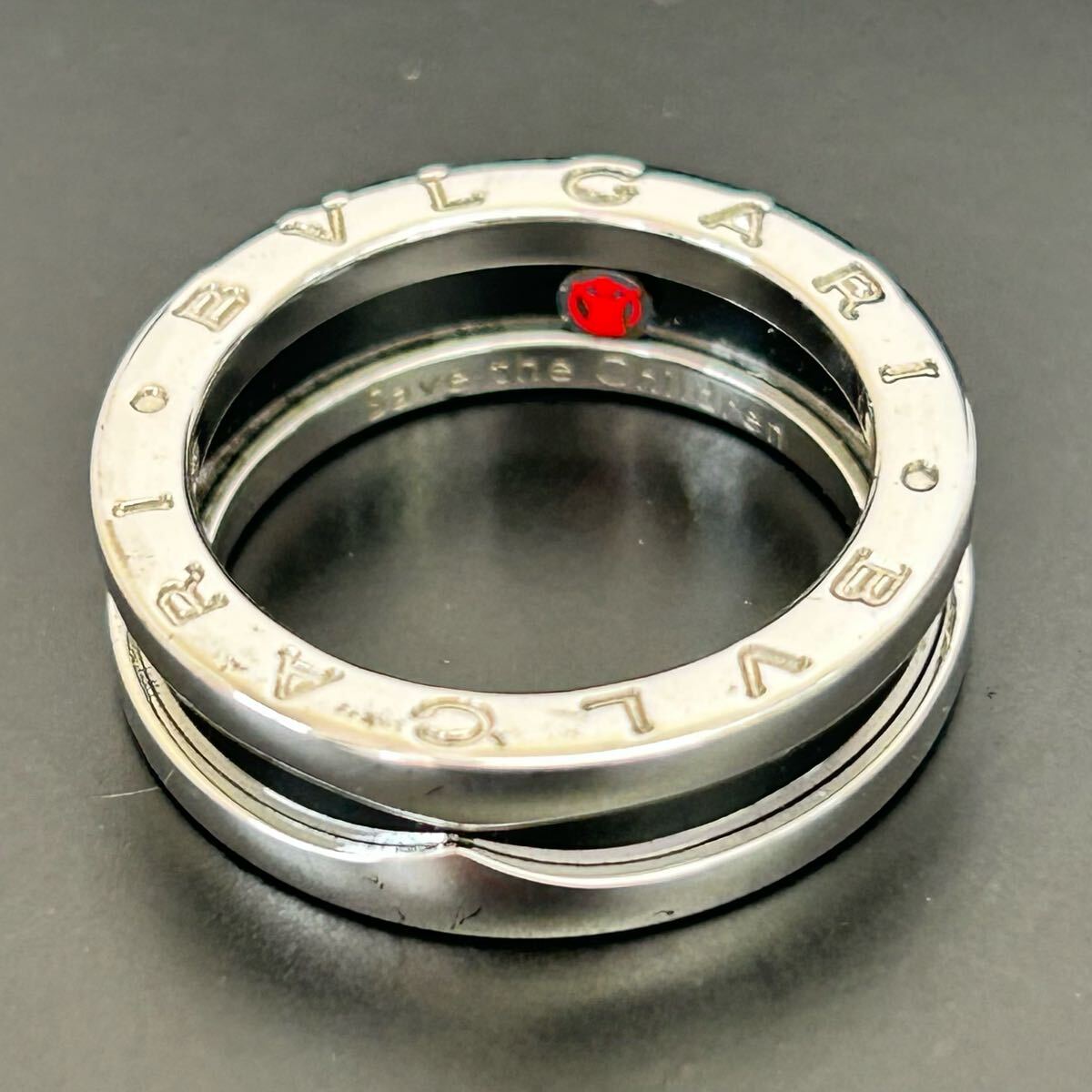 BVLGARI ビーゼロワンリング セーブザチルドレン シルバー 13号 BVLGARI ビーゼロワンリング セーブザチルドレン シルバー 13号