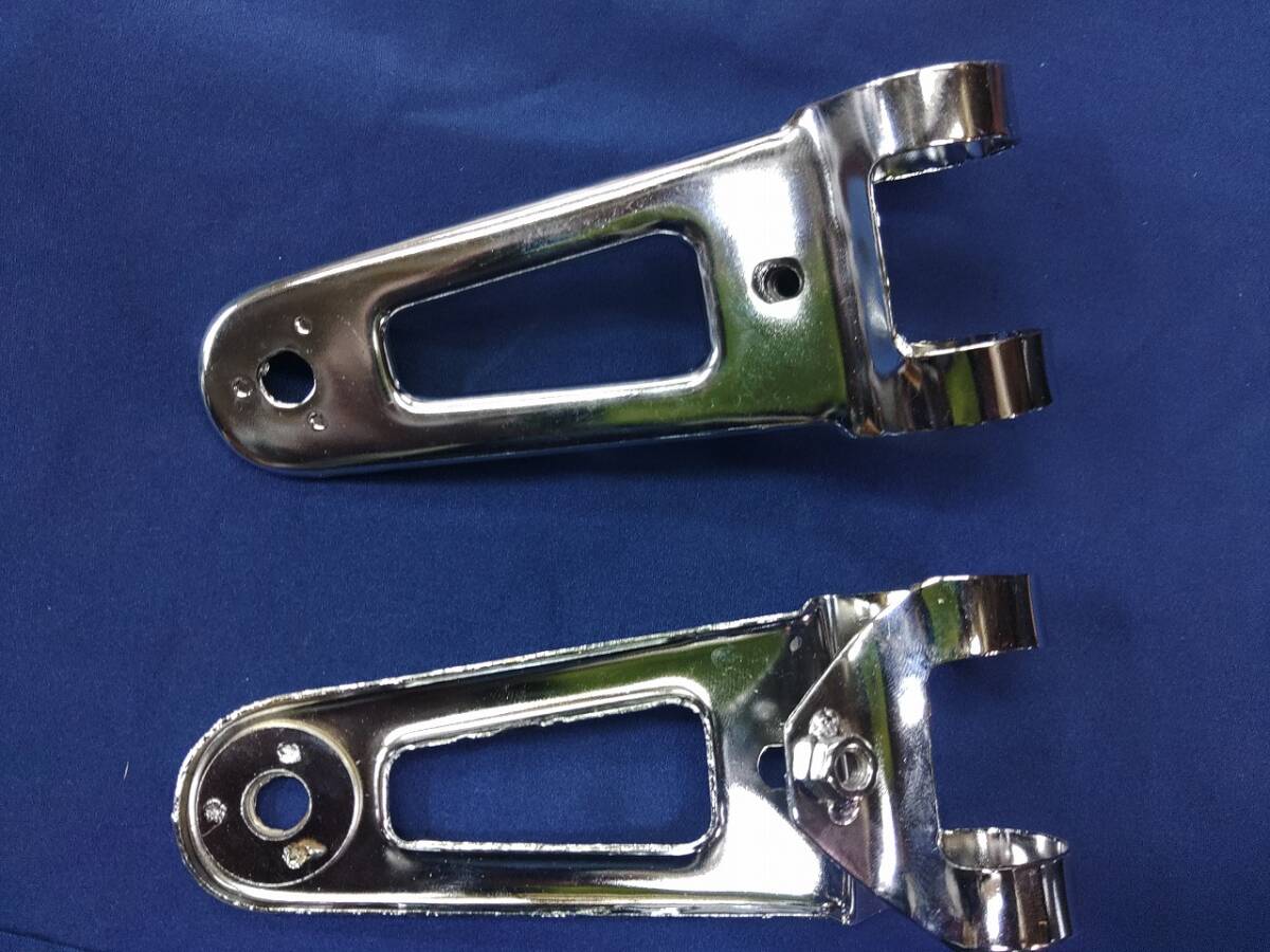 フォーク徑26～31程度のミニバイク等に、汎用スチールメッキライトステー　レターパックプラスで発送します。