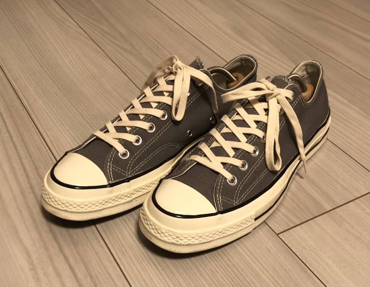 1円〜 美品 28cm CONVERSE CHUCK TAYLOR ALL STAR 70 OX コンバース オールスター CT70 グレー  164951C チャックテイラー スニーカー(28.0cm)｜売買されたオークション情報、Yahoo!オークション(旧ヤフオク!)  の商品情報をアーカイブ公開 - オークファン（aucfan.com）
