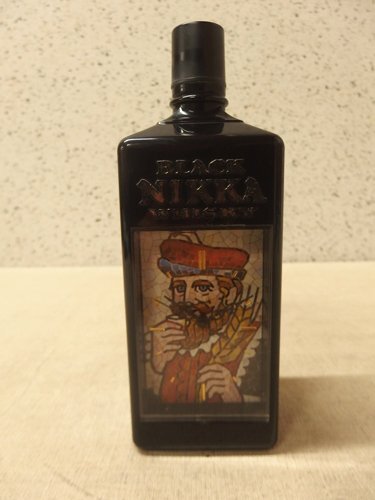 0250005s【BLACK NIKKA WHISKY ボトル型 置時計】ブラック 0250005s【BLACK NIKKA WHISKY ボトル型 置時計】ブラック