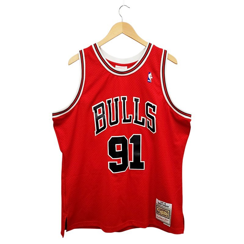 WC960C8 Mitchell&Ness ミッチェル＆ネス NBA SWINGMAN JERSEY シカゴブルズ RODMAN デニスロッドマン タンクトップ XLサイズ レッド /26