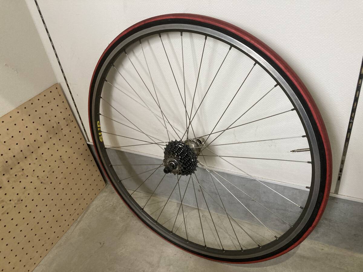 練習用ホイール前輪後輪セット デュラエースハブ 磨けば光る?