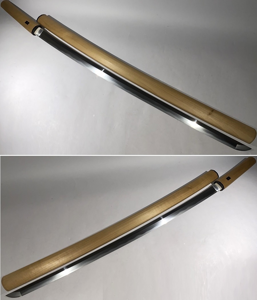 【真剣】時代刀/砥ぎ身/斬れます◆美姿/美刃文/美肌物◆刃長74.4㎝★在銘/河内守國助 万治二年八月日◆居合/抜刀/試切★登録/三重38154_画像3