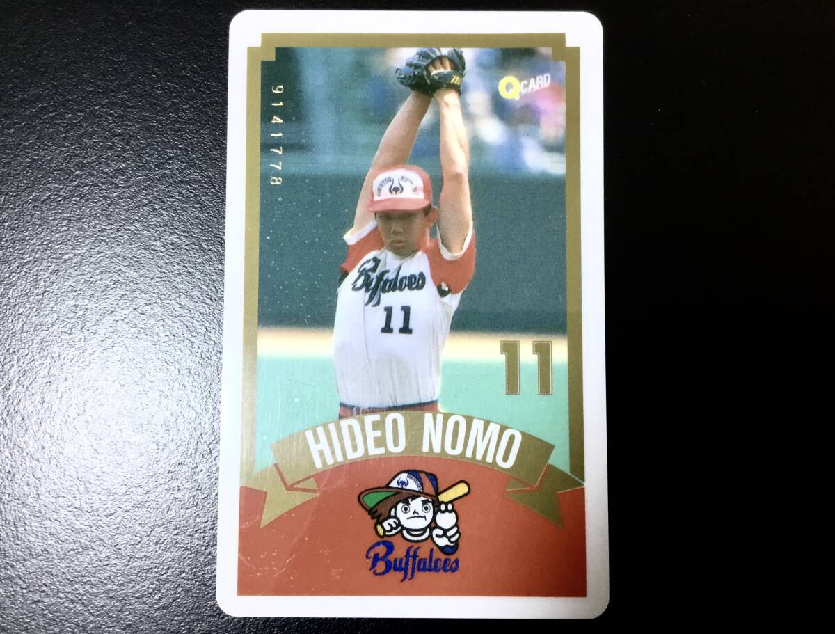 2024-25 秋冬新作 Q CARD】1991年『 野茂英雄 選手/近鉄バファローズ 』Qカード 記念バット