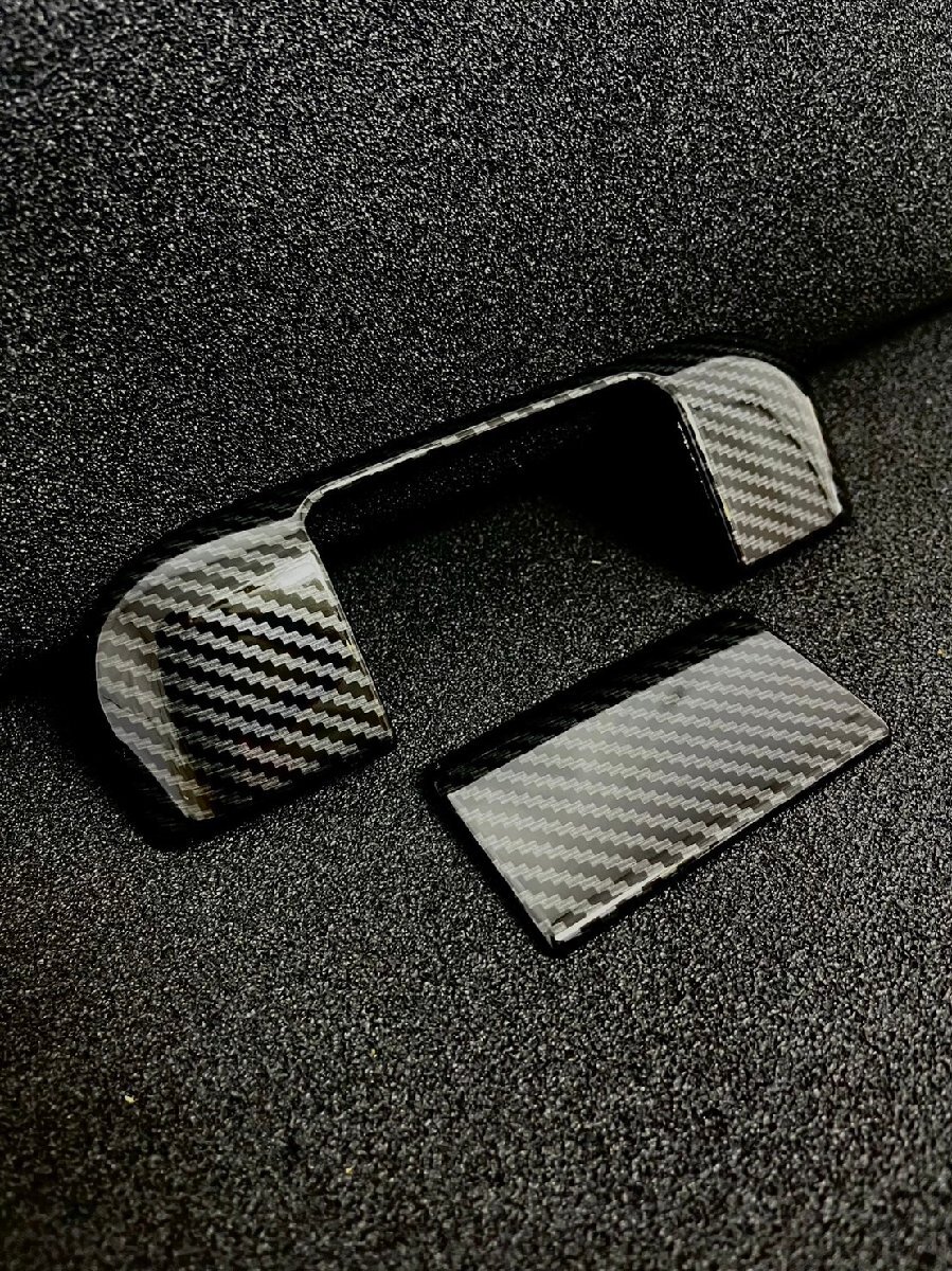 スポーティ全開(kāi)? カーボン ルック バック ドアハンドル カバー リアゲート ハスラー MR52S MR92S ハイブリッド X G ターボ ガーニッシュ
