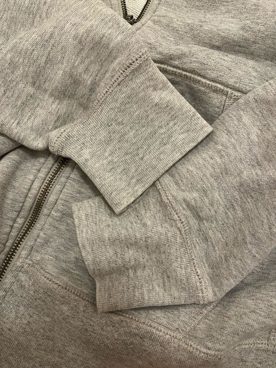 【UNIQLO】 ユニクロ パーカー グレー ジップアップ ジップアップパーカー フーディー トップス M 古着 中古品_画像5