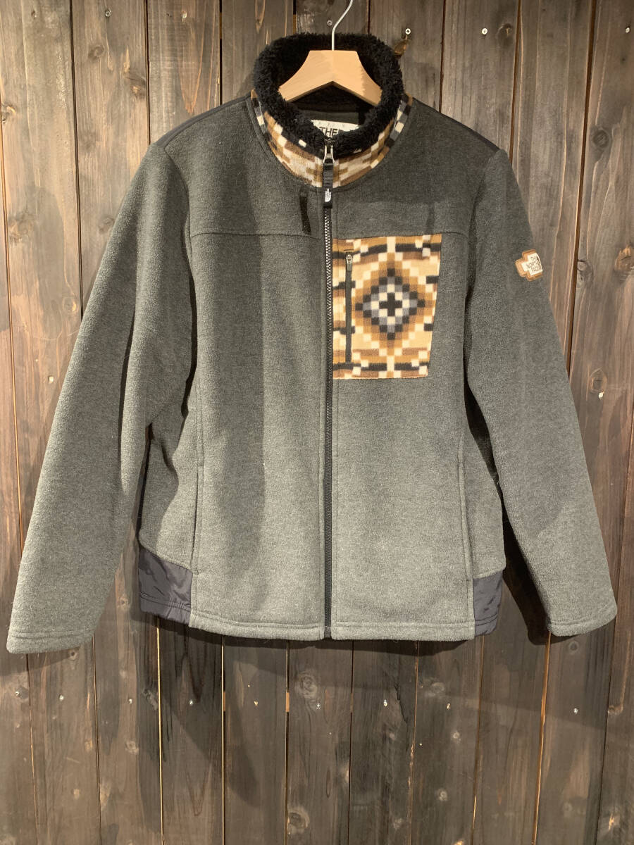 The NORTH FACE　ノースフェイス　フリースJK　裏ボア　オルテガ柄　タグ書き込み有