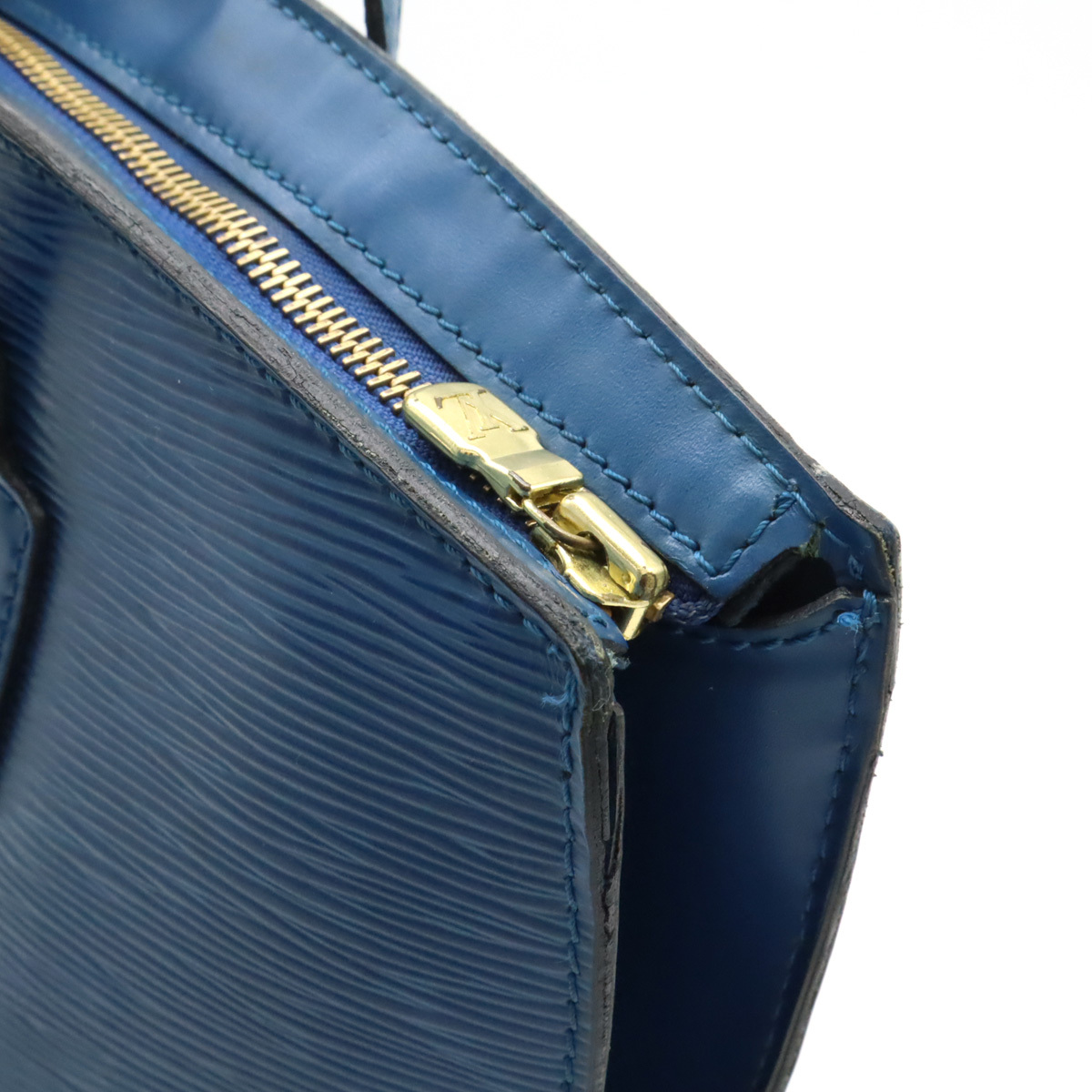 LOUIS VUITTON ルイ ヴィトン エピ サンジャック ショッピング ショルダーバッグ トートバッグ ショルダートート トレドブルー 青 M52265_画像5