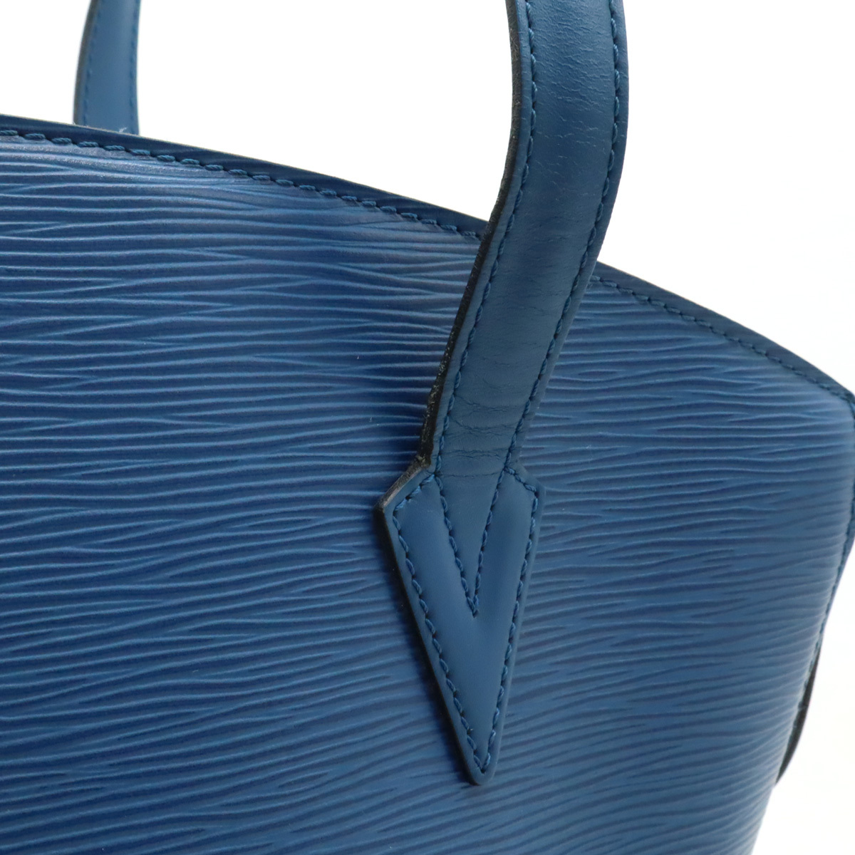 LOUIS VUITTON ルイ ヴィトン エピ サンジャック ショッピング ショルダーバッグ トートバッグ ショルダートート トレドブルー 青 M52265_画像8