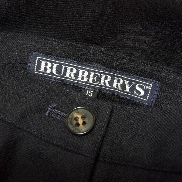 美品/バーバリー BURBERRYS ロングパンツ 大きいサイズ 表記 15號 3L 相當 黒 ブラック レディース 秋 冬 ボトムス 毛100 ウール シンプル
