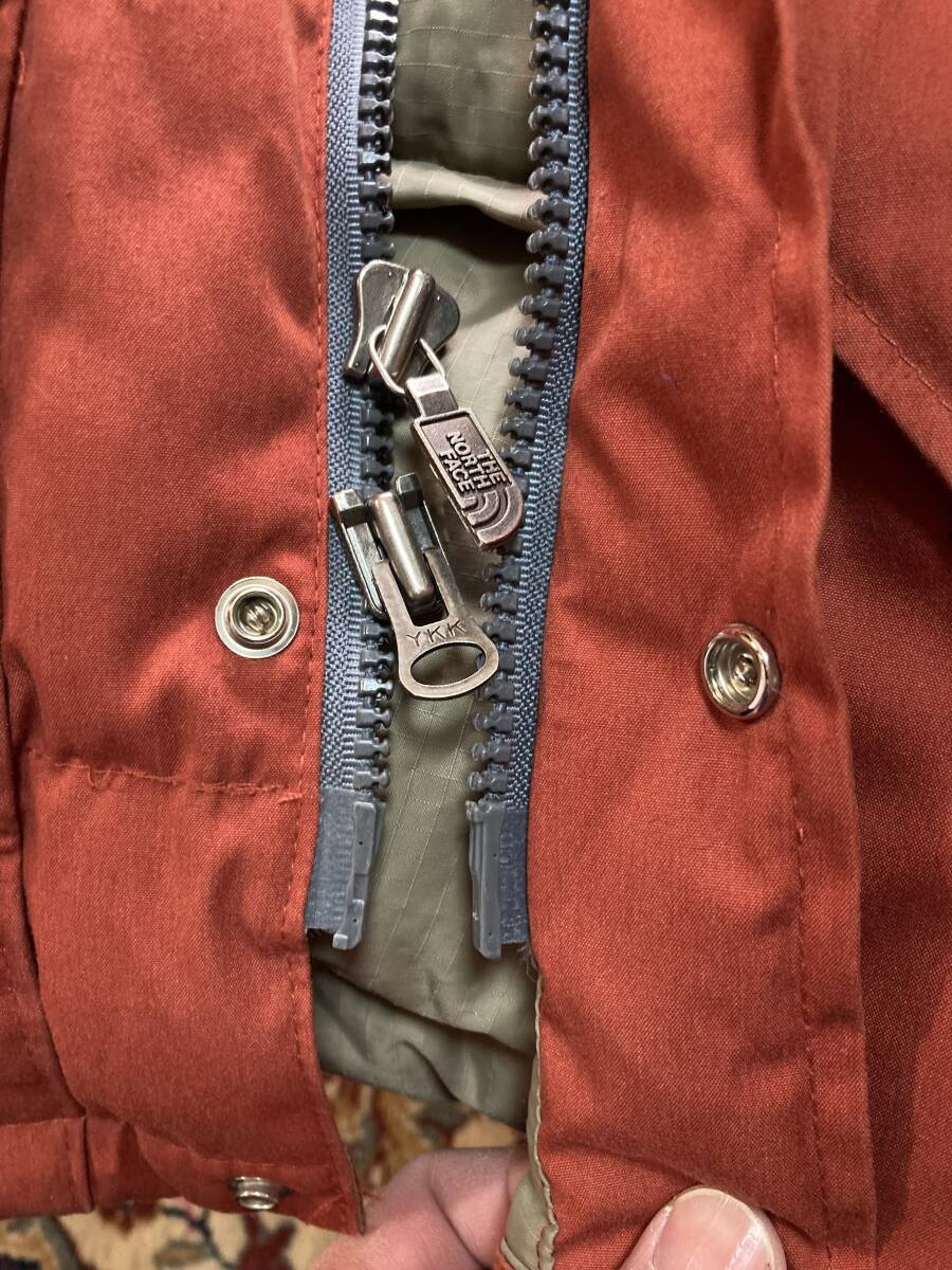 THE NORTH FACE 茶タグ90s　USA制　サイズS（実寸M）　ポリコットン?。叮?３５クロス　美品