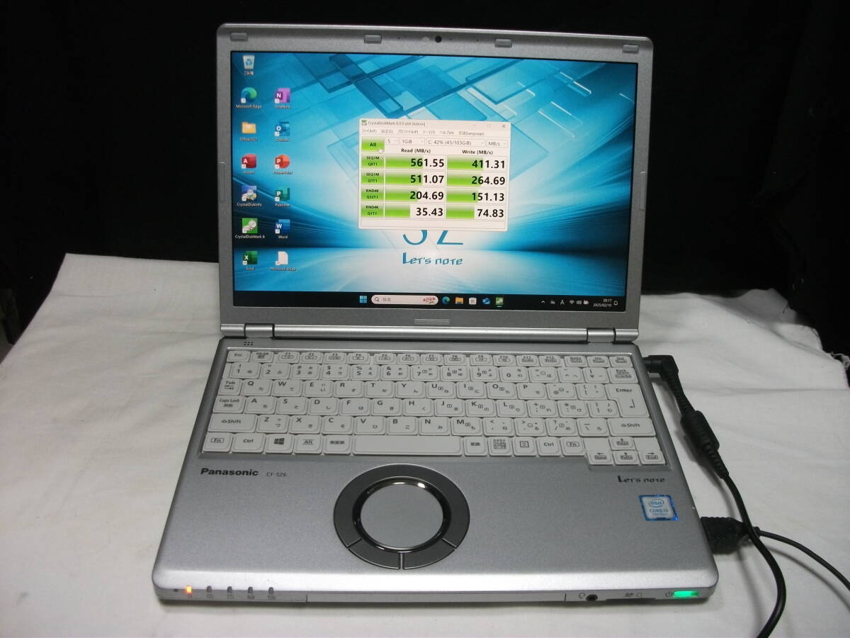 Win11 Panasonic Let's note CF-SZ6A11VS/Corei3/4GBメモリ+SSD128GB/Office2021(389)