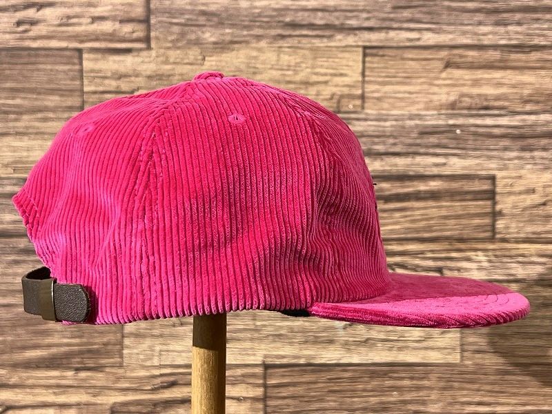 Supreme コーデュロイキャップ ピンク