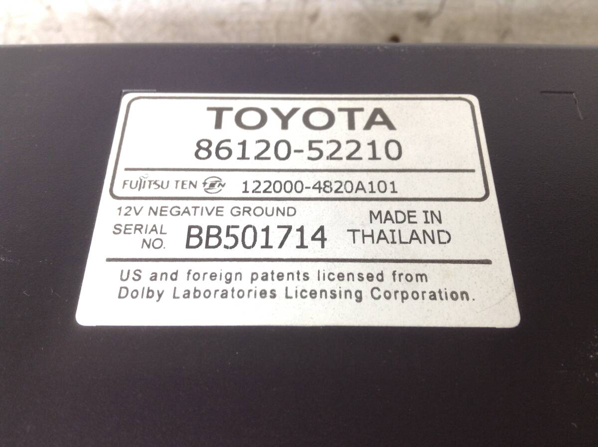 H-2880　TOYOTA　トヨタ　プリウス　Bb　等　86120-52210　即決　保障付