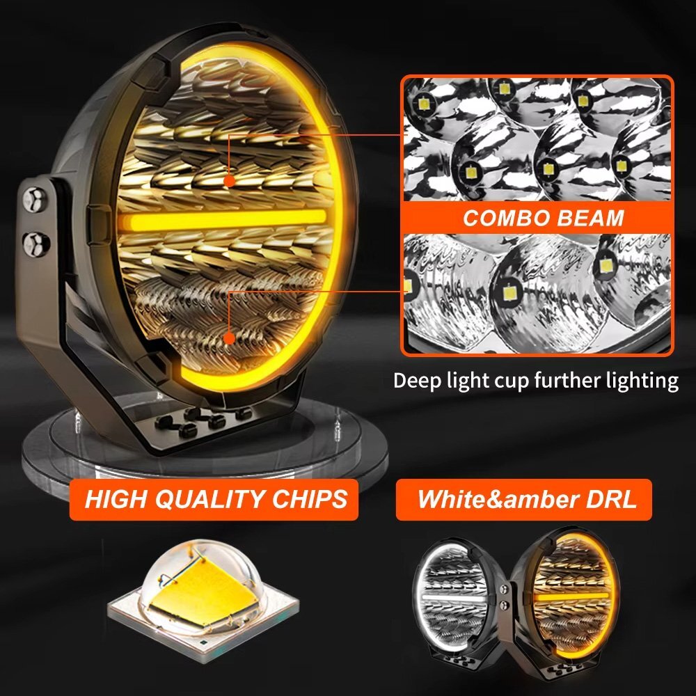 送料無料.. Eマーク 9インチ LED ワークライト 作業灯 ホワイト 送料無料.. Eマーク 9インチ LED ワークライト 作業灯 ホワイト