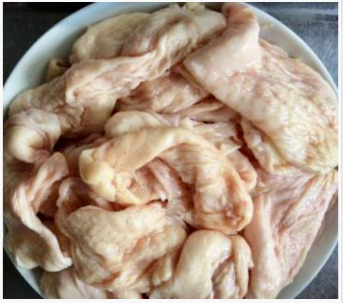 　國産　◆ 九州産　若鶏の　鶏皮　冷凍とり皮(ムネ皮冷凍）　12ｋｇ　　★屋臺　焼き鳥　炭火焼き！