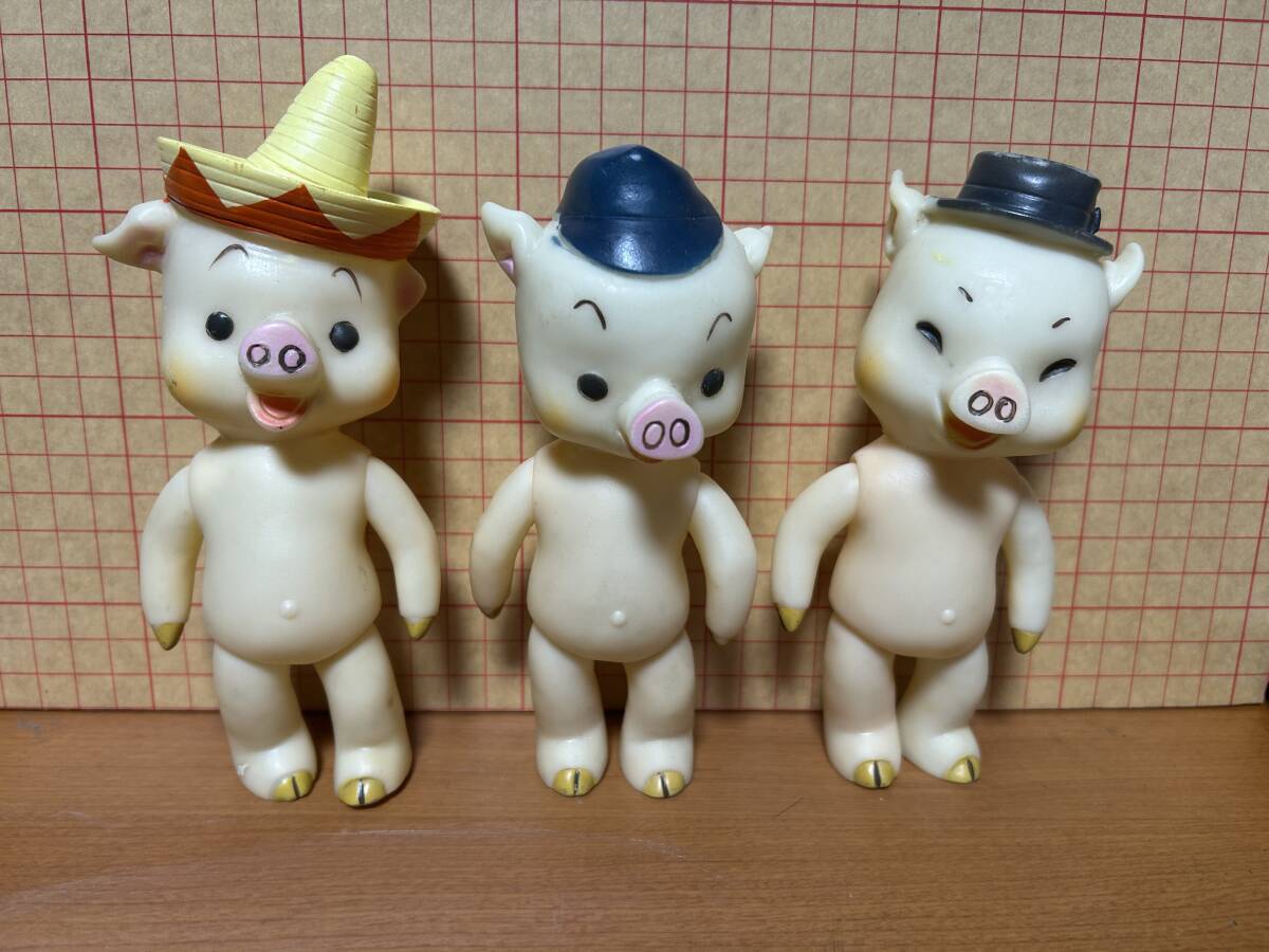 ☆昭和レトロ NHK 人形劇 ブーフーウー ソフビ人形 旧バンダイ ☆昭和レトロ NHK 人形劇 ブーフーウー ソフビ人形 旧バンダイ
