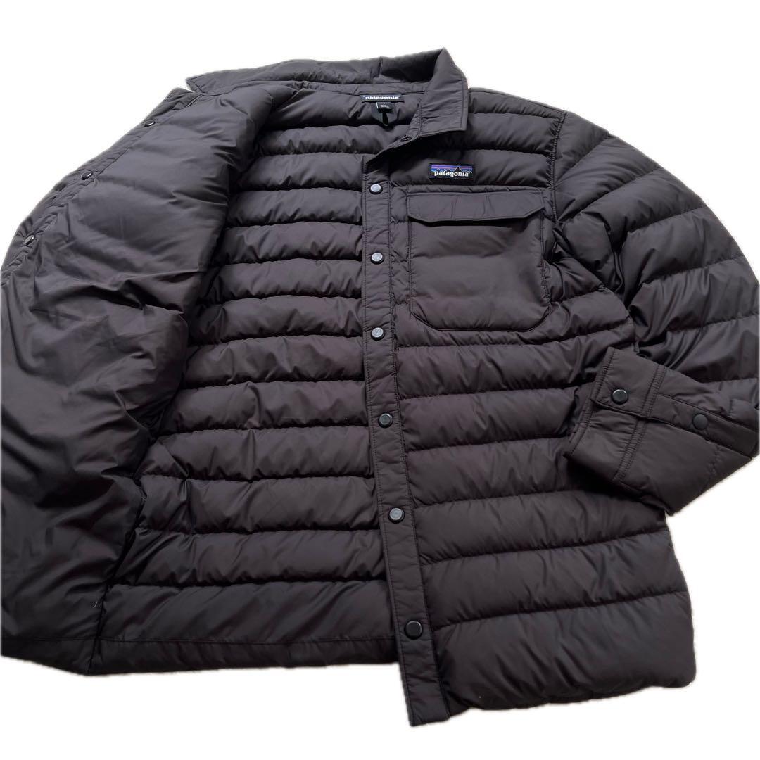 patagonia パタゴニア サイレントダウン シャツジャケット ダウン フェザー 700FP 黒 ブラック DWR 700フィルパワー リサイクルダウン