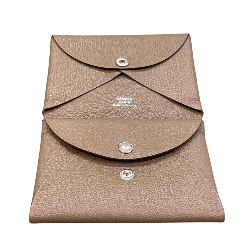 エルメス HERMES カルヴィデュオ B刻印 エトゥープ シェーブル エルメス HERMES カルヴィデュオ B刻印 エトゥープ シェーブル