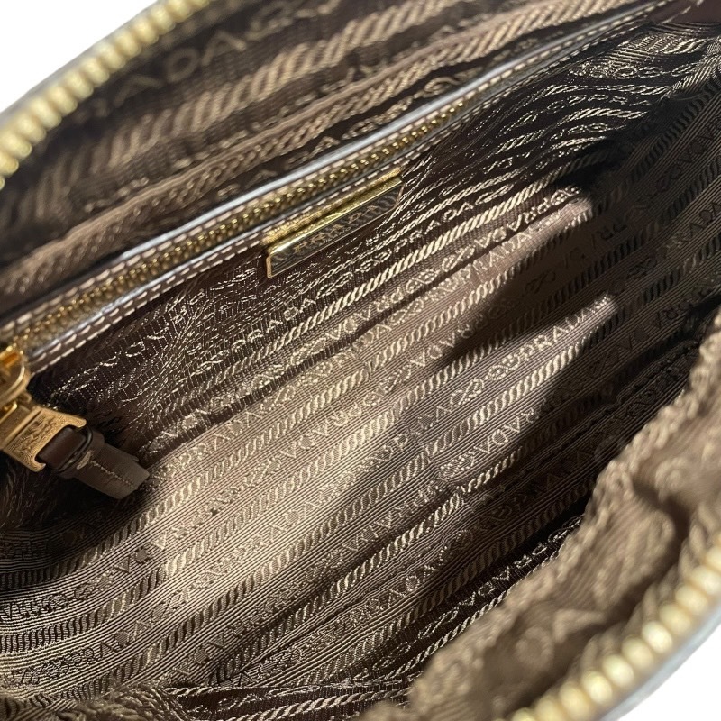 プラダ PRADA ジャガードロゴショルダーバッグ 1BH089 ブラウン プラダ PRADA ジャガードロゴショルダーバッグ 1BH089 ブラウン