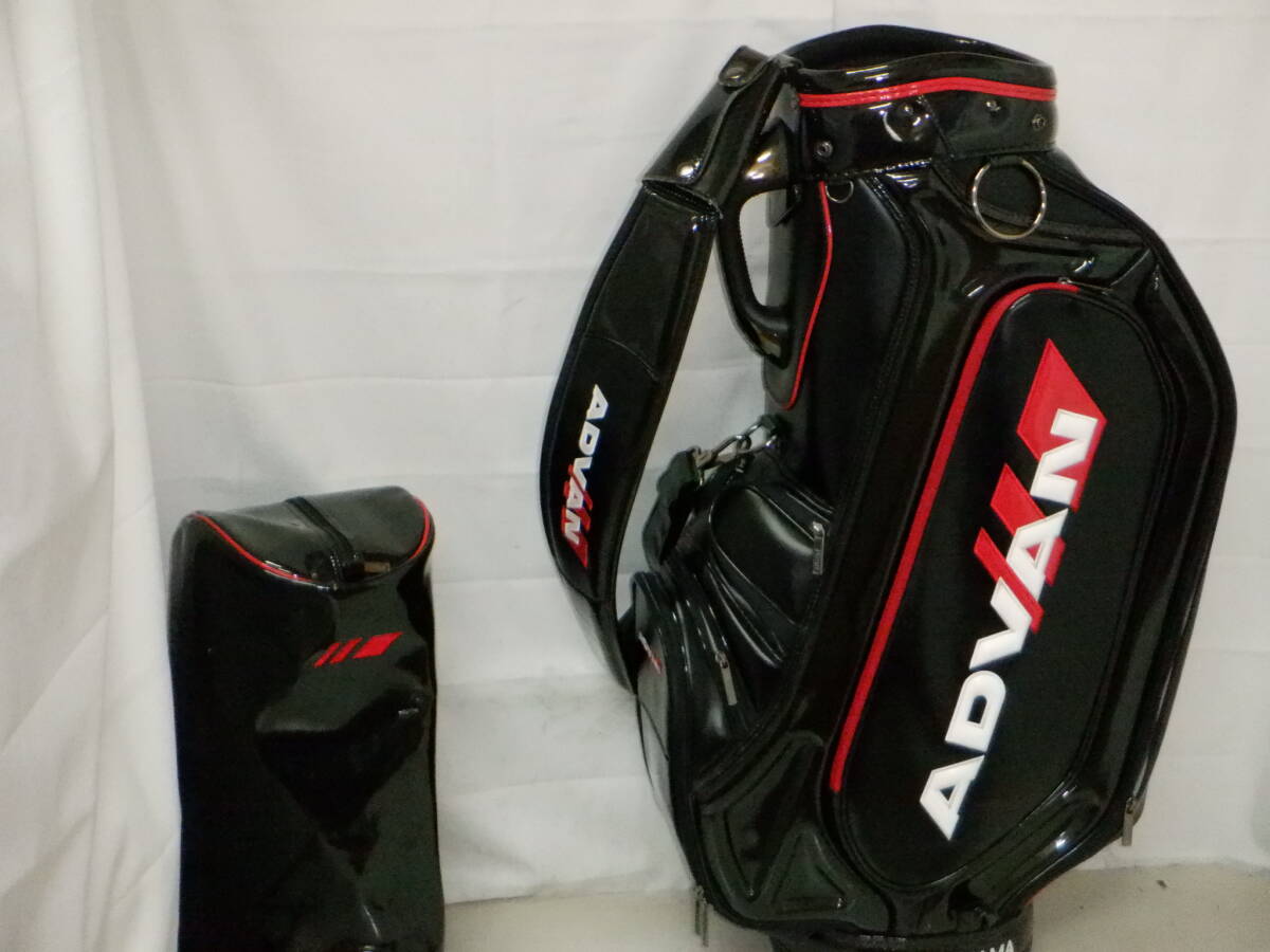 PRGR YOKOHAMA ADVAN 限定 ９.0型 アスリートスタッフ★中古★(BKxWHxRED)ゴルフ キャディバック