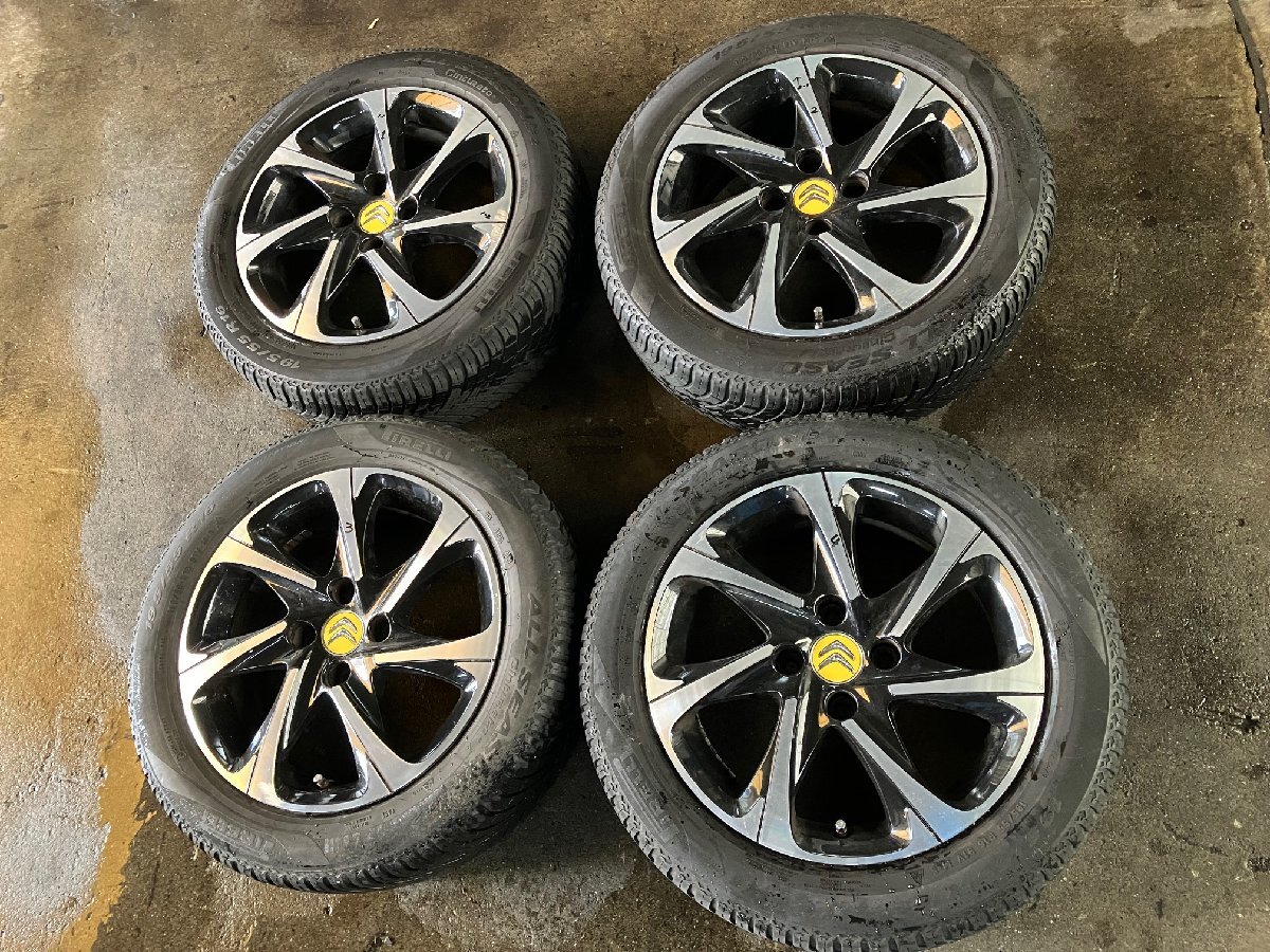 シトロエン DS3 ～ ホイール　6J 16インチ +23 4H 108 ＆ オールシーズンタイヤ ピレリ　4本 / 9673773977 / 6 16 23 CITROEN プジョー