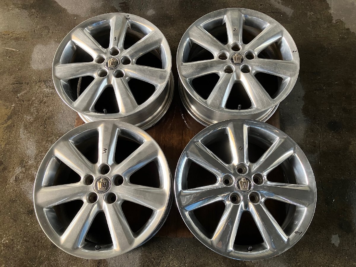 トヨタ　クラウン GRS180 ～ ホイール　18インチ 8J +50 5H 114.3　4本　傷あり/ 42611-30A90 ? / 18 8 50 ホイル アルミ GRS181 GRS182_画像1