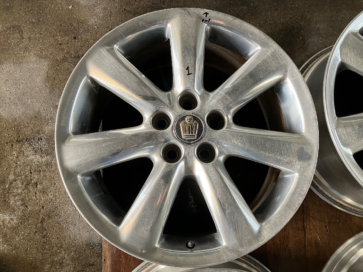 トヨタ　クラウン GRS180 ～ ホイール　18インチ 8J +50 5H 114.3　4本　傷あり/ 42611-30A90 ? / 18 8 50 ホイル アルミ GRS181 GRS182_画像2