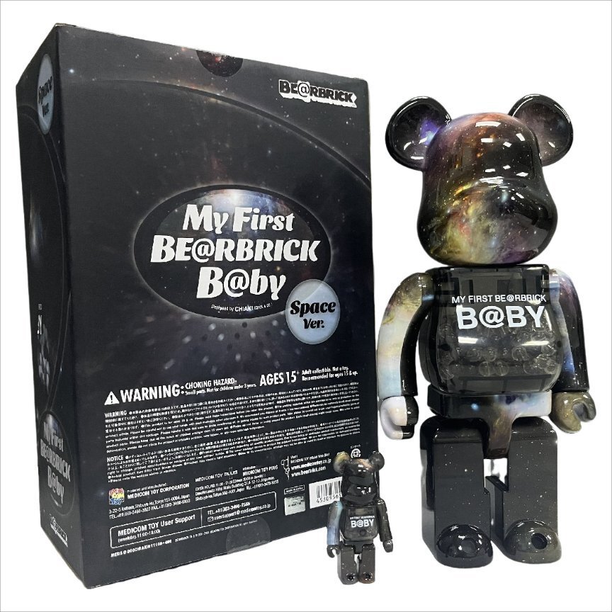 MEDICOM TOY - SPACE SHUTTLE BE@RBRICK LAUNCH Ver. 100％ & 400％
