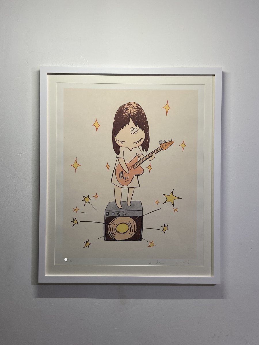 奈良美智「Guitar Girl」「ギター少女」制作年/2003年 直筆 奈良美智「Guitar Girl」「ギター少女」制作年/2003年 直筆