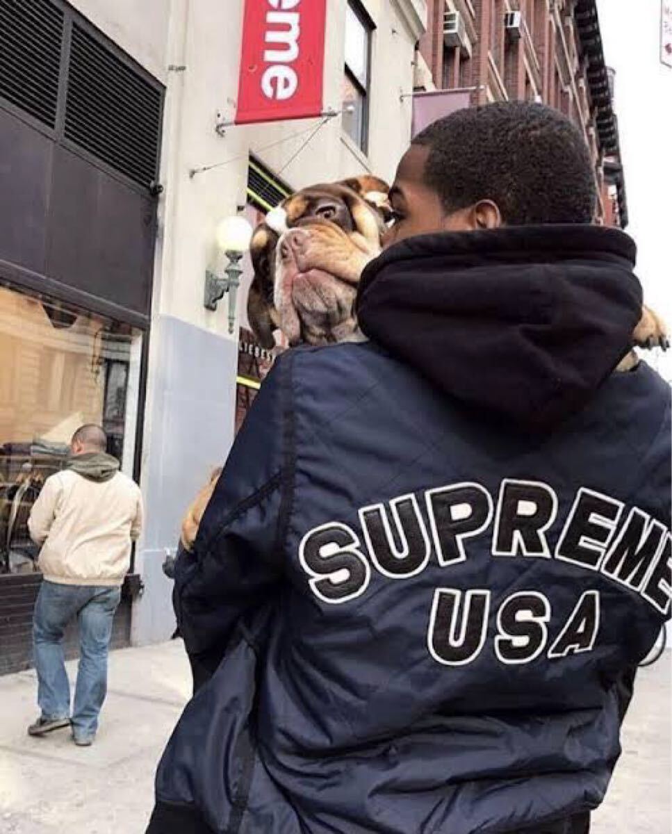 本物 Supreme シュプリーム Quilted Nylon Tanker Jacket 中綿 本物 Supreme シュプリーム Quilted Nylon Tanker Jacket 中綿