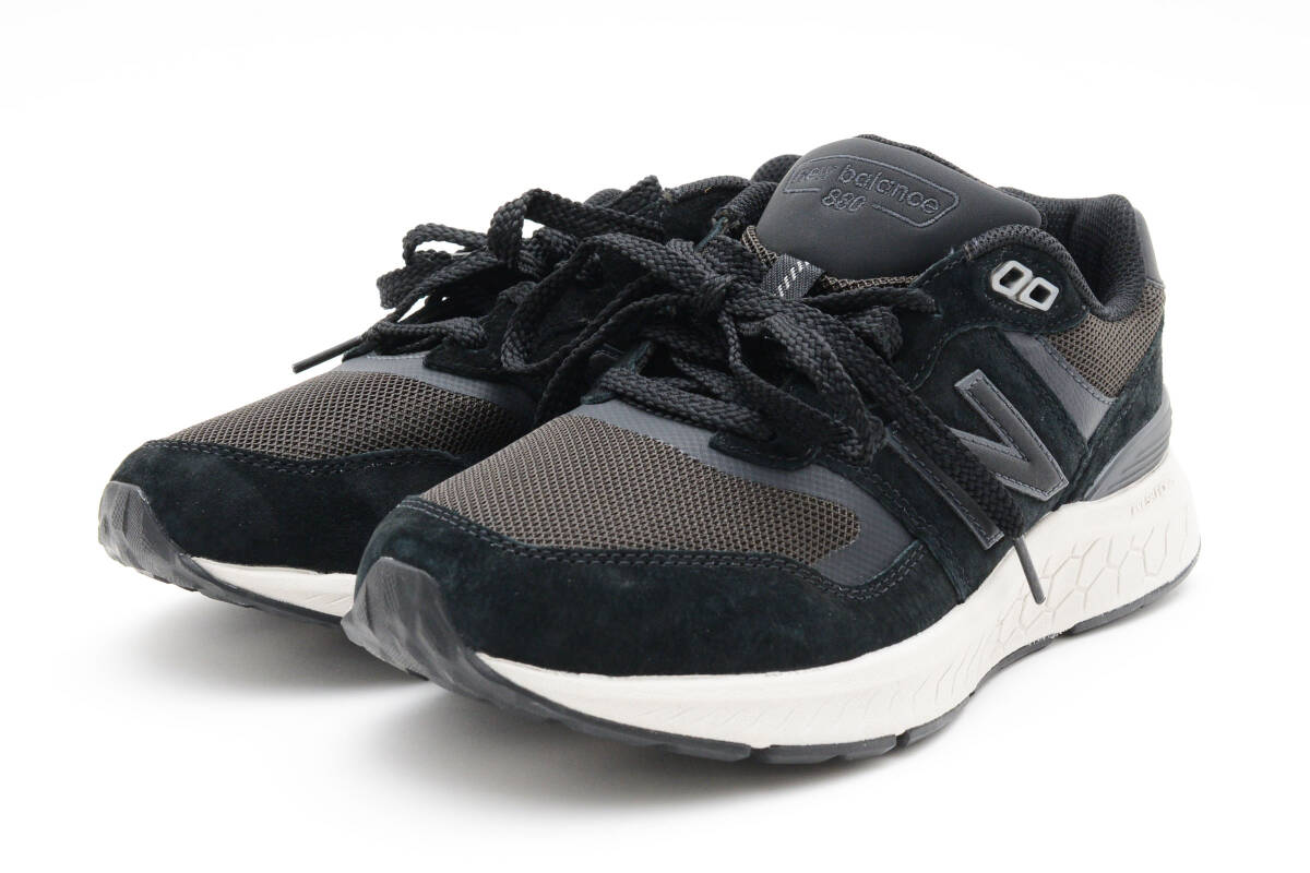 展示処分品 newbalance Walking Fresh Foam 880 v6 BK6 MW880 MW880BK6 4E 幅広 25cm 定価13200円 0242