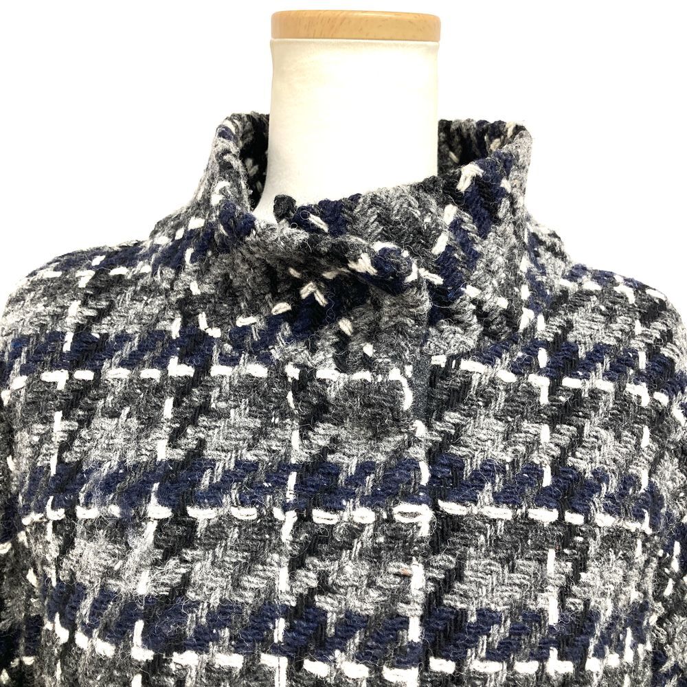 マックスマーラ MAX MARA WEEKEND チェック ウール ジャケット ブルゾン グレー 38 レディース_画像6