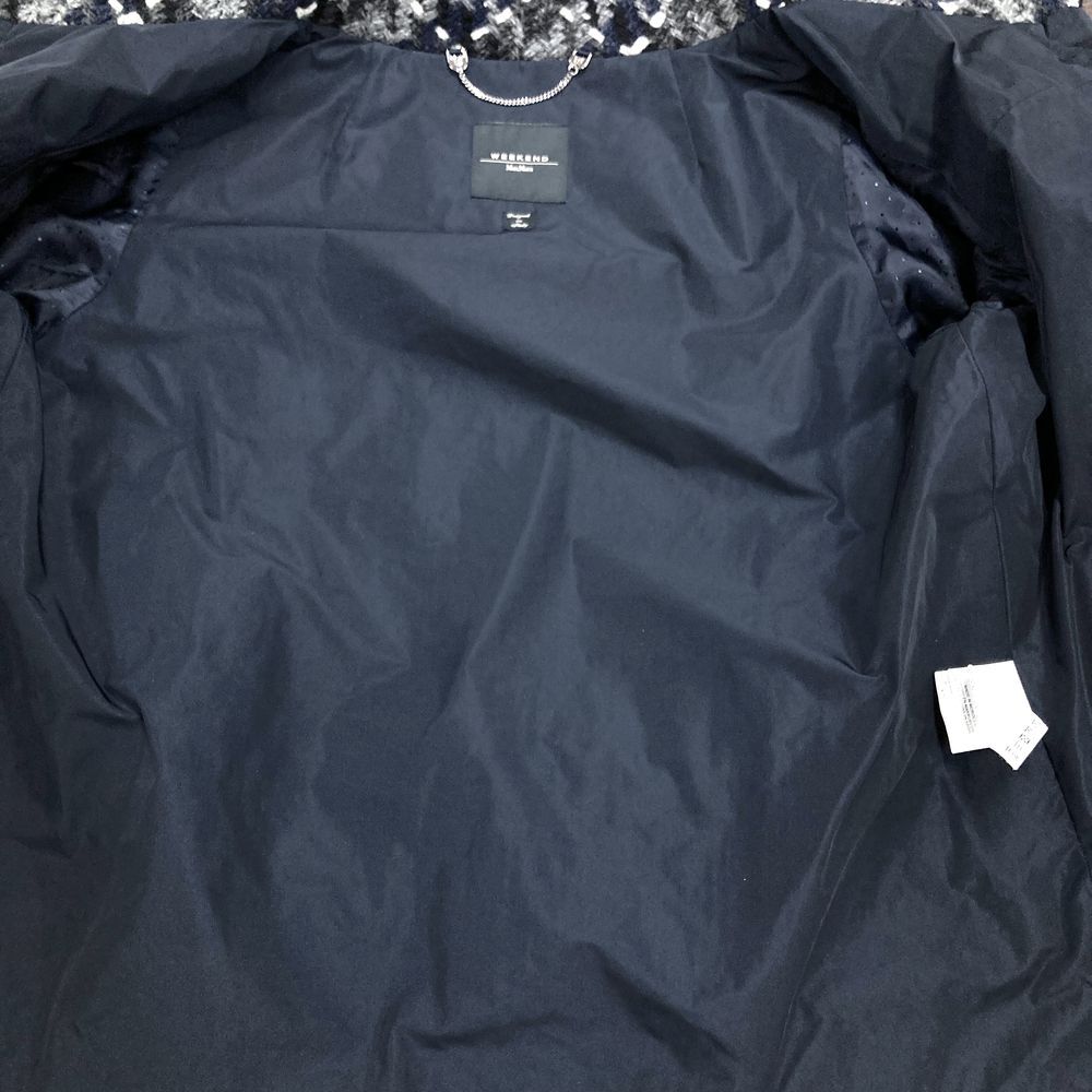マックスマーラ MAX MARA WEEKEND チェック ウール ジャケット ブルゾン グレー 38 レディース_画像8