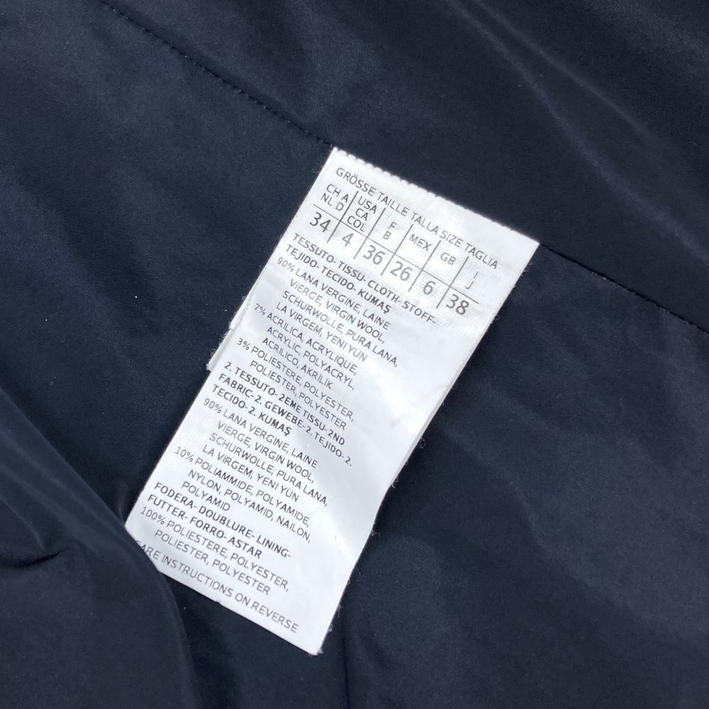 マックスマーラ MAX MARA WEEKEND チェック ウール ジャケット ブルゾン グレー 38 レディース_画像10