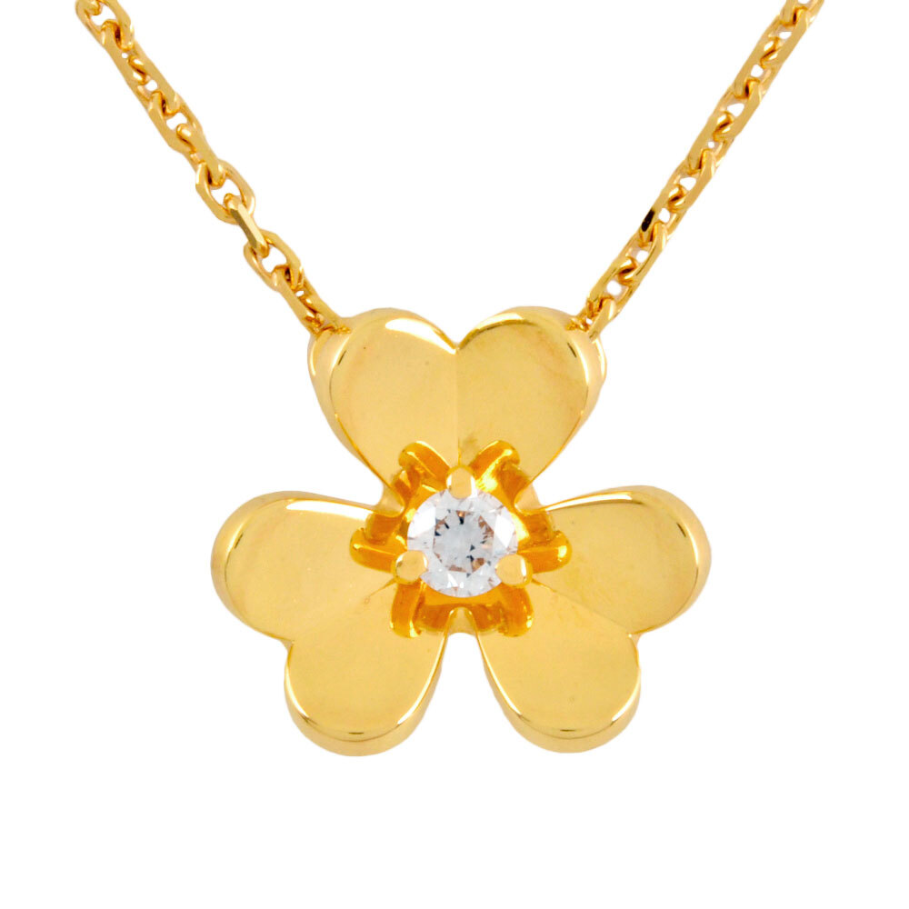 ヴァンクリーフ&アーペル Van Cleef & Arpels フリヴォル ミニ ネックレス ダイヤモンド VCARPOJ100 K18YG レディース