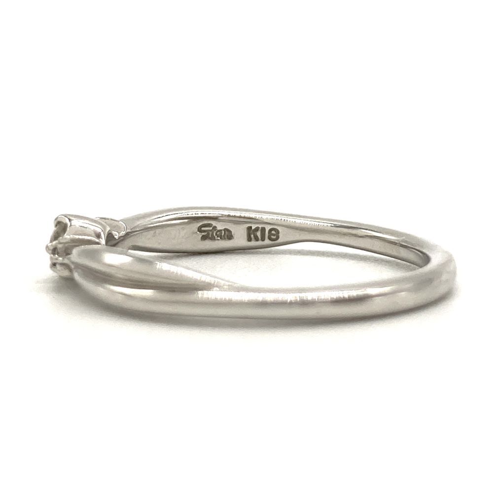 スタージュエリー STAR JEWELRY リング 指輪 ダイヤモンド 0.03ct 約7號 K18WG