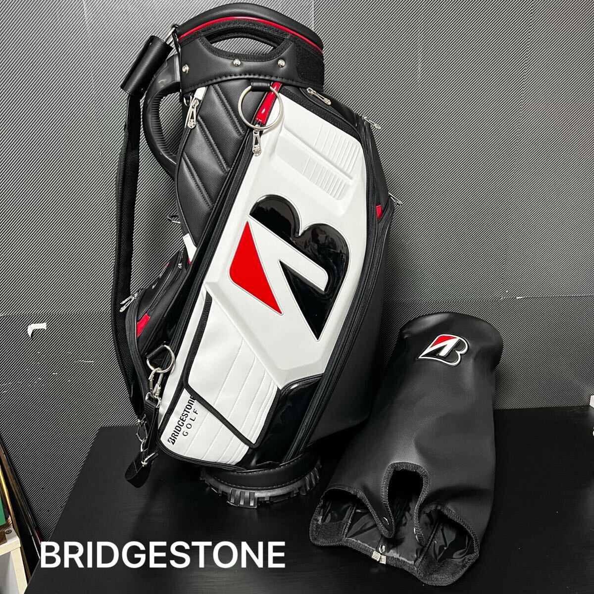 美品 BRIDGESTONE GOLF プロレプリカ キャディバッグ ツアー 仕様 ブリジストン ゴルフ アスリート 9.5型