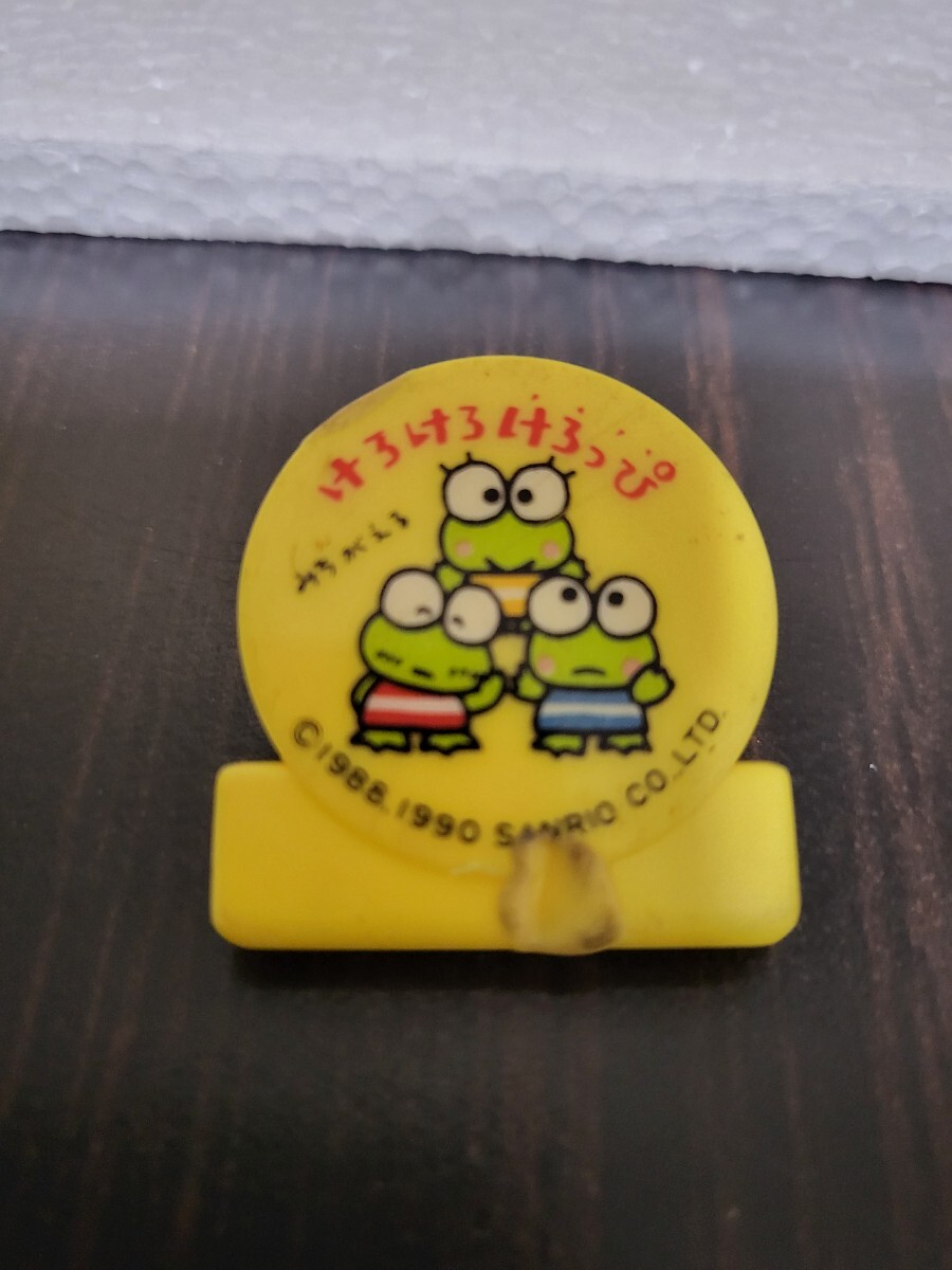 アンティークグッズ 當(dāng)時(shí)物 サンリオグッズ レトロ 1990年 サンリオ けろけろけろっぴ ミニクリップ KEROKEROKEROPPI SANRIO 中古現(xiàn)狀品