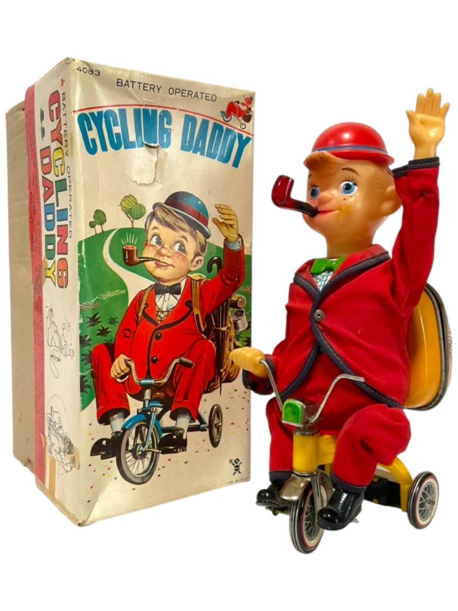 C18.デッドストック 1960年代 電動ブリキ玩具 サイクリング C18.デッドストック 1960年代 電動ブリキ玩具 サイクリング