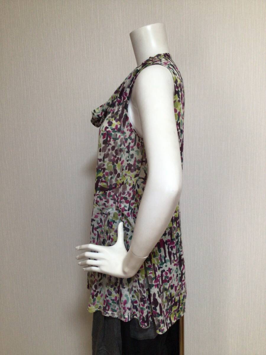 M1976／センソユニコ　SENSOUNICO 柄物チュニック／38／ピンク系_画像3