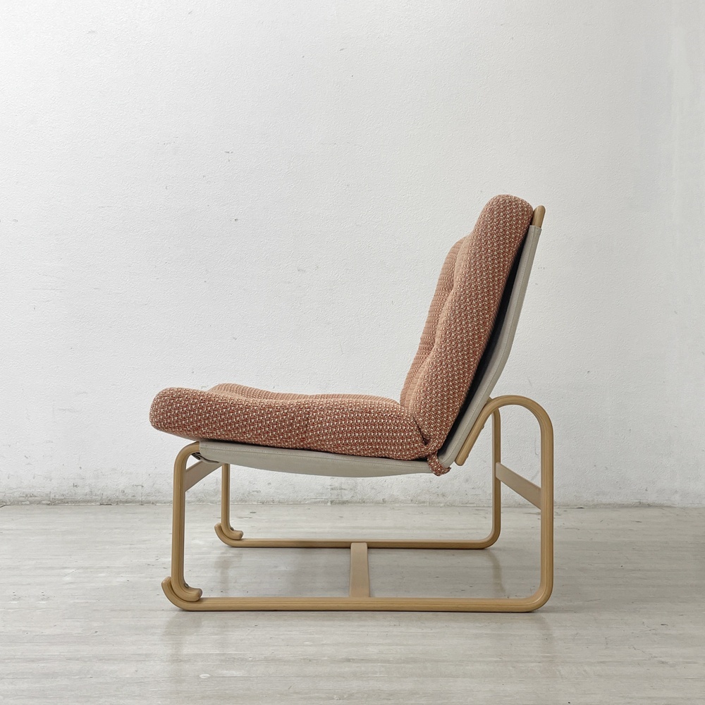 ● 天童木工 TENDO マルガリータ 1Pソファ イージーチェア 肘無(wú)し ハイタイプ シュプール ブルーノ?マットソン 定価119,900円 廃番生地