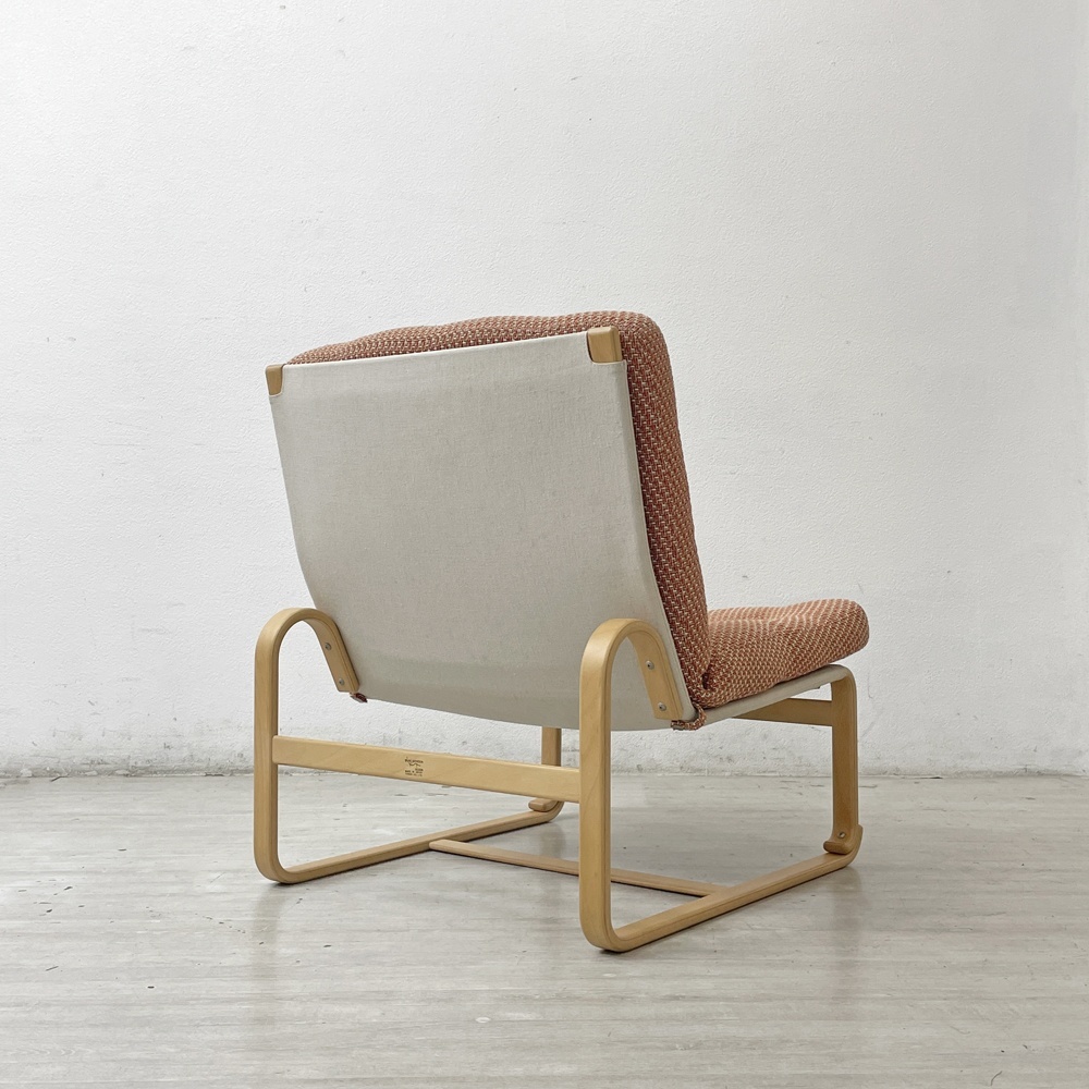 ● 天童木工 TENDO マルガリータ 1Pソファ イージーチェア 肘無(wú)し ハイタイプ シュプール ブルーノ?マットソン 定価119,900円 廃番生地