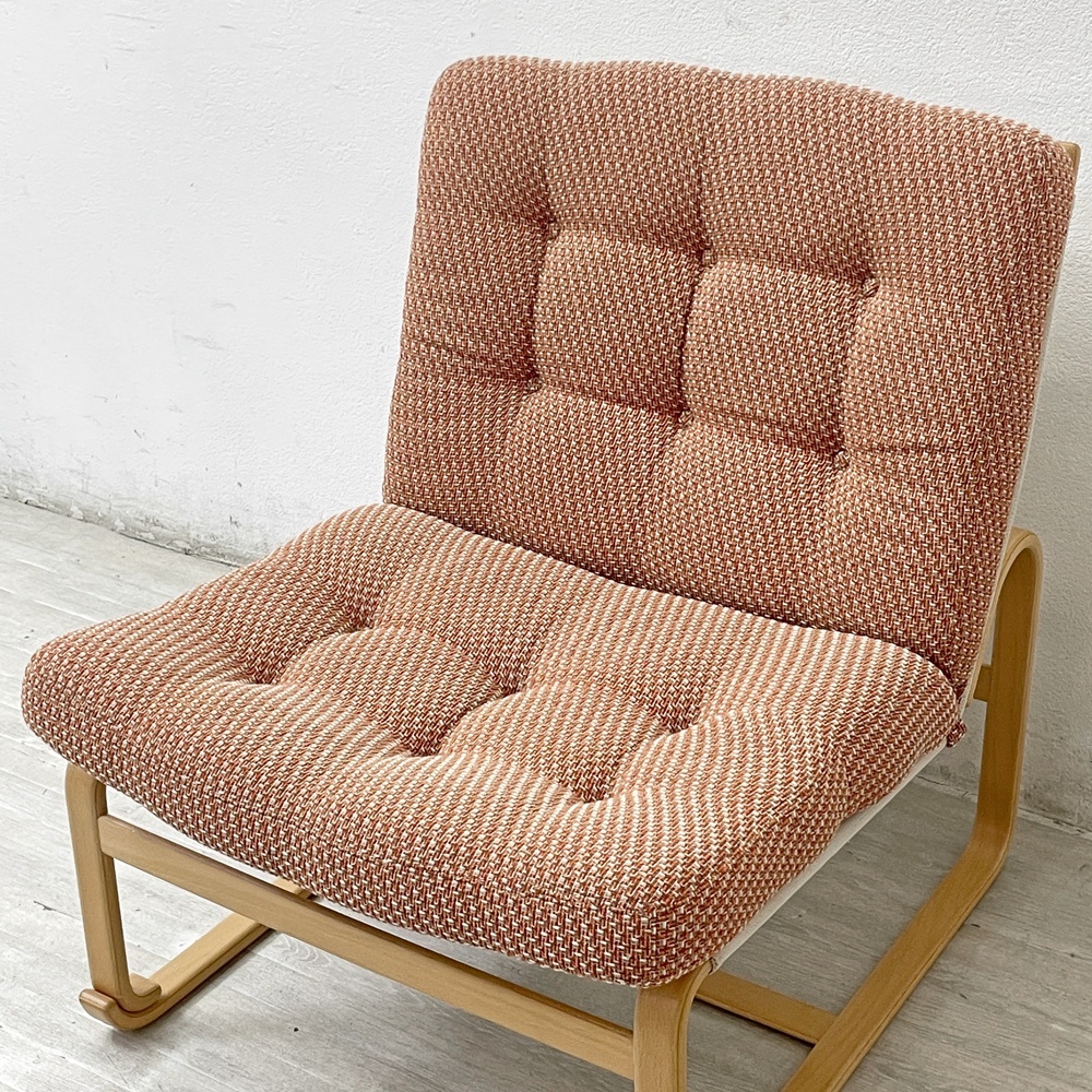 ● 天童木工 TENDO マルガリータ 1Pソファ イージーチェア 肘無(wú)し ハイタイプ シュプール ブルーノ?マットソン 定価119,900円 廃番生地